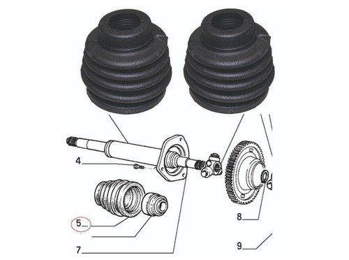 Kit cuffie semiassi destro - destro, e