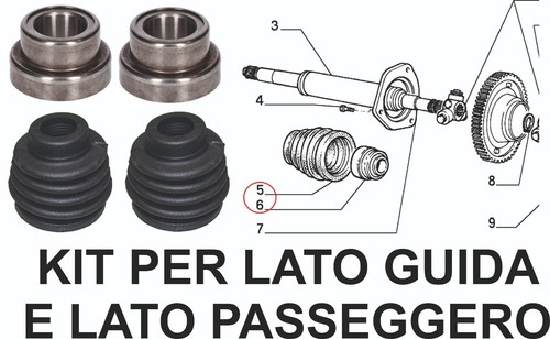 Kit cuscinetti semiasse - kit,